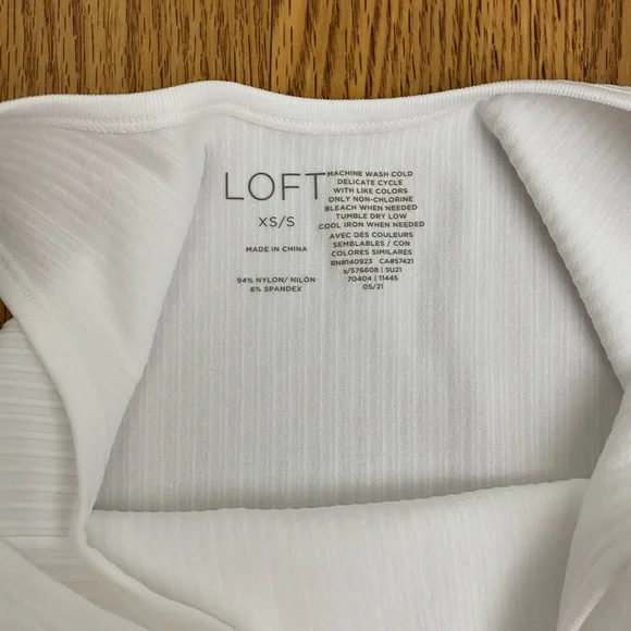 LOFT white Bodysuit - Picture 2 of 6